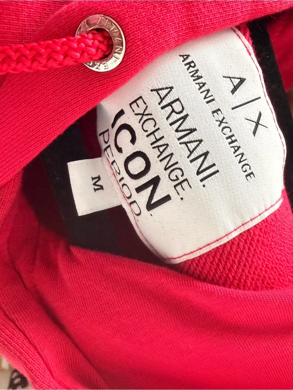 Armani Exchange Bright Red Kids Hooded jogging Set